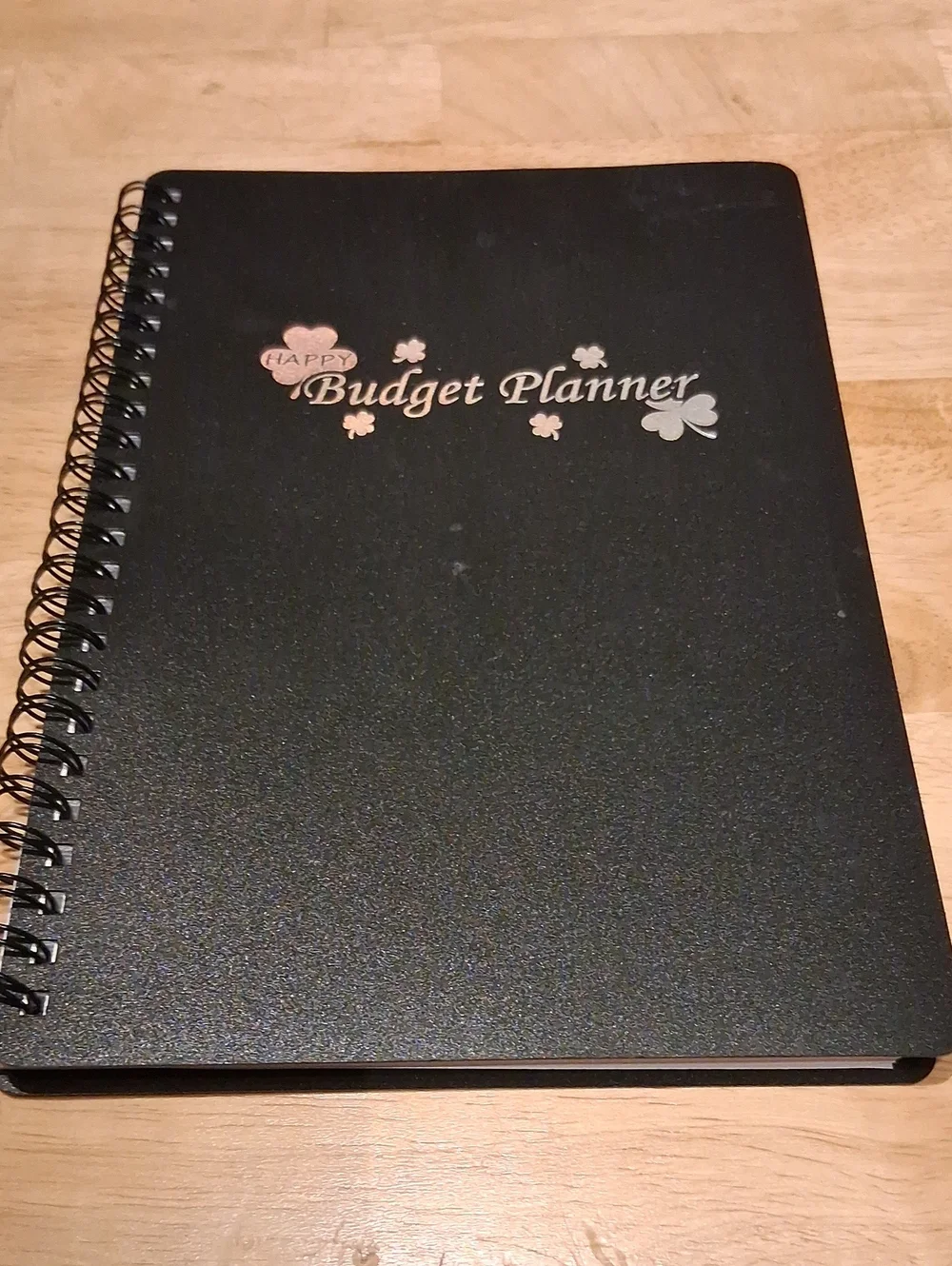 Budget Planner Spiral Notebook - Black